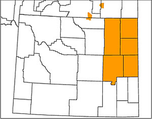 The Thunder Basin Grasslands Prairie Ecosystem Association coverage area
