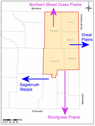 Our Landscape: NE Wyoming Map